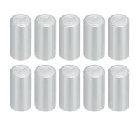 sourcing map 100Pcs PVC Heat Shrink Wine Bottle Caps, 30mm/1.18" Wine Shrink Wrap Sleeves Caps Shrink Cap Bottle Seals for Making Wine Cellars and Home Use, Silver