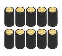 sourcing map 100Pcs PVC Heat Shrink Wine Bottle Caps, 32mm/1.26" Wine Shrink Wrap Sleeves Caps Shrink Cap Bottle Seals for Making Wine Cellars and Home Use, Black