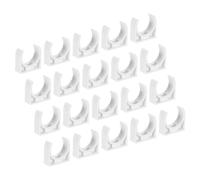 sourcing map 100PCS PVC U-Shaped Conduit Clip Push in Saddle for 25mm Tube Dia Securing for Conduit Hose