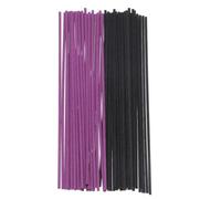 sourcing map 100Pcs Reed Diffuser Sticks Set, Fiber Fragrance Flower Reed Diffuser Replacement Refill Sticks Flower Decor for Home, Hotel, Office (Purple Black)