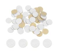 sourcing map 100pcs Round Adhesive Felt Circles, 15mm 5/8" Pre Cut Felt Craft Stickers Non-Woven Mini Felt Fabric Circles for DIY Sewing Handcraft Cut Projects Craft Finishing, White