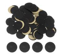 sourcing map 100pcs Round Adhesive Felt Circles, 30mm 1-1/4" Pre Cut Felt Craft Stickers Non-Woven Mini Felt Fabric Circles for DIY Sewing Handcraft Cut Projects Craft Finishing, Black