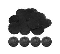 sourcing map 100pcs Round Felt Circles, 10mm 3/8" Pre Cut Craft Pads Non-Woven Mini Felt Fabric Circles for DIY Sewing Handcraft Cutting Projects Crafting Finishing, Black