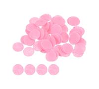 sourcing map 100pcs Round Felt Circles, 10mm 3/8" Pre Cut Craft Pads Non-Woven Mini Felt Fabric Circles for DIY Sewing Handcraft Cutting Projects Crafting Finishing, Pink