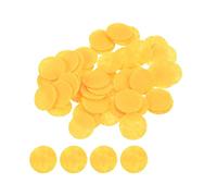 sourcing map 100pcs Round Felt Circles, 15mm 5/8" Pre Cut Craft Pads Non-Woven Mini Felt Fabric Circles for DIY Sewing Handcraft Cutting Projects Crafting Finishing, Yellow