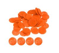 sourcing map 100pcs Round Felt Circles, 15mm 5/8" Pre Cut Craft Pads Non-Woven Mini Felt Fabric Circles for DIY Sewing Handcraft Cutting Projects Crafting Finishing, Orange