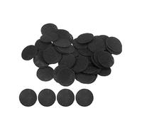 sourcing map 100pcs Round Felt Circles, 20mm 3/4" Pre Cut Craft Pads Non-Woven Mini Felt Fabric Circles for DIY Sewing Handcraft Cutting Projects Crafting Finishing, Black