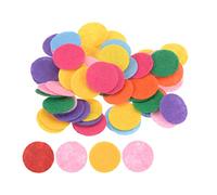 sourcing map 100pcs Round Felt Circles, 20mm 3/4" Pre Cut Craft Pads Non-Woven Mini Felt Fabric Circle for DIY Sewing Handcraft Cutting Projects Crafting Finishing, Mixed Color