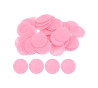 sourcing map 100pcs Round Felt Circles, 25mm 1" Pre Cut Craft Pads Non-Woven Mini Felt Fabric Circles for DIY Sewing Handcraft Cutting Projects Crafting Finishing, Pink
