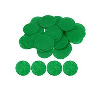 Sourcing Map 100pcs Round Felt Circles, 30mm 1-1/4" Pre Cut Craft Pads, Non-Woven Mini Fabric for DIY Sewing Handcraft Projects, Green