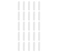 sourcing map 100pcs Round Rubber End Caps 1.5mm ID Bolt Covers Caps Vinyl Rubber Flexible Screw Thread Protectors for Metal Tube Rod Bolts, White