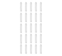 sourcing map 100pcs Round Rubber End Caps 1.8mm ID Bolt Covers Caps Vinyl Rubber Flexible Screw Thread Protectors for Metal Tube Rod Bolts, Translucent