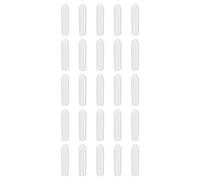 sourcing map 100pcs Round Rubber End Caps 2.5mm ID Bolt Covers Caps Vinyl Rubber Flexible Screw Thread Protectors for Metal Tube Rod Bolts, White