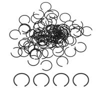 sourcing map 100Pcs Round Wire C-Clips, 70Mn Carbon Structural Steel Internal Snap Rings, Retaining Rings Round Wire Snap Rings for 10mm Hole, Black