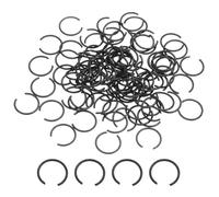 sourcing map 100Pcs Round Wire C-Clips, 70Mn Carbon Structural Steel Internal Snap Rings, Retaining Rings Round Wire Snap Rings for 9mm Hole, Black