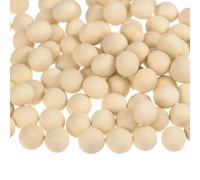 sourcing map 100pcs Round Wood Balls 6mm Diameter Unfinished Solid Wooden Beads, Small Natural Craft Balls for DIY Craft Projects Art Ornaments