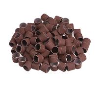 sourcing map 100pcs Sanding Drums 1/2 Inch Mini Sanding Sleeves 400 Grit Sanding Bands for Drum Sander Rotary Tools