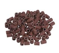 sourcing map 100pcs Sanding Drums 1/4 Inch Mini Sanding Sleeves 180 Grit Sanding Bands for Drum Sander Rotary Tools