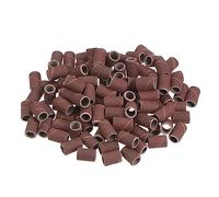 sourcing map 100pcs Sanding Drums 1/4 Inch Mini Sanding Sleeves 600 Grit Sanding Bands for Drum Sander Rotary Tools