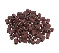 sourcing map 100pcs Sanding Drums 1/4 Inch Mini Sanding Sleeves 80 Grit Sanding Bands for Drum Sander Rotary Tools