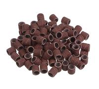 sourcing map 100pcs Sanding Drums 3/8 Inch Mini Sanding Sleeves 80 Grit Sanding Bands for Drum Sander Rotary Tools
