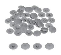 sourcing map 100PCS Screw Cap Covers, 12mm Waterproof Plastic Screw Decorative Caps for Phillips Cam Lock Nuts Self-Tapping Screws, Dark Gray