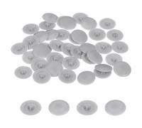 sourcing map 100PCS Screw Cap Covers, 12mm Waterproof Plastic Screw Decorative Caps for Phillips Cam Lock Nuts Self-Tapping Screws, Light Gray