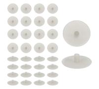 sourcing map 100Pcs Screw Cap Covers, 18 x 5.4mm Plastic Screw Decoration Cover for Phillips Cam Fitting Nut Self-Tapping Screw, Decoration Tapping Fasteners, Light Gray