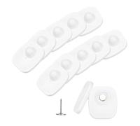 sourcing map 100Pcs Security Hard Tags - Reusable RF 8.2MHz Retail Security Clothes Hard Tags with Pins, Fits Clothing/Shoes/Hats, White