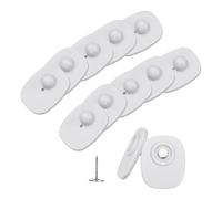 sourcing map 100Pcs Security Hard Tags - Reusable RF 8.2MHz Retail Security Clothes Hard Tags with Pins, Fits Clothing/Shoes/Hats, Gray