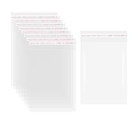 sourcing map 100pcs Self Sealing Cello Bags, 6x8cm Clear Resealable Self Adhesive Bags for Cookie Bakery Clothes Packaging