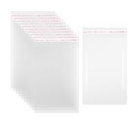 sourcing map 100pcs Self Sealing Cello Bags, 8x12cm Clear Resealable Self Adhesive Bags for Cookie Bakery Clothes Packaging