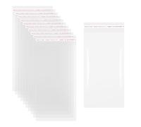 sourcing map 100pcs Self Sealing Cello Bags, 8x15cm Clear Resealable Self Adhesive Bags for Cookie Bakery Clothes Packaging