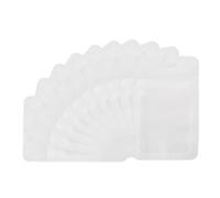 sourcing map 100Pcs Smell Proof Bags, 2.95" x 4.72" Food Storage Bags with Window, Resealable Foil Pouch for Packing Cookies Candy Coffee Supplies, White