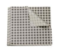 sourcing map 100pcs Square Checkered Wax Paper Sheets 7.09" x 7.09" Oil-Absorbing Dry Food Wrapping Paper for Sandwich Baking Paper Liners Picnic Basket Bread Hamburger Wrap Kitchen, Brown