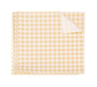 sourcing map 100pcs Square Checkered Wax Paper Sheets 7.09" x 7.09" Oil-Absorbing Dry Food Wrapping Paper for Sandwich Baking Paper Liners Picnic Basket Bread Hamburger Wrap Kitchen, Yellow