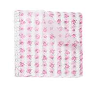 Sourcing Map 100pcs Square Rose Pattern Wax Paper Sheets, 9.84" x 8.46", Oil-Absorbing Dry Food Wrapping Paper for Sandwich, Baking, Picnic, Hamburger Wrap, Kitchen