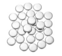 sourcing map 100Pcs Stainless Steel Disc, 3/8"(10mm) Dia 0.07"(1.8mm) Thick 304 Stainless Steel Flat Round Sheet Blank Round Circle Plate for Crafts Metal Stamping and Jewelry Making