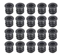 sourcing map 100Pcs Threaded Inserts, M5-0.8x10 Zinc Plated Carbon Steel Hex Socket Drive Screw-in Nut Threaded Inserts for Wood Working Tools and Accessories