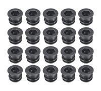 sourcing map 100Pcs Threaded Inserts, M6-1x10 Zinc Plated Carbon Steel Hex Socket Drive Screw-in Nut Threaded Inserts for Wood Working Tools and Accessories