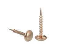 sourcing map 100Pcs Upholstery Nails, 8x20mm Upholstery Tacks Furniture Tacks Round Head Decorative Tacks for Sofas Beds DIY Project, Gold
