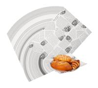 sourcing map 100Pcs Wax Paper Sheets, 15 x 11.1 Inch Sandwich Wrapping Paper Food Basket Liners for Hamburger Bread Party Fair Outdoors Picnic, White (Newspaper)