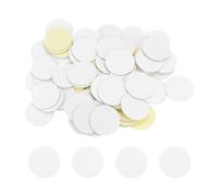 Sourcing Map 100pcs White Non-Woven Round Felt Circles, 35mm - Slip Resistant Craft Material Felt Stickers