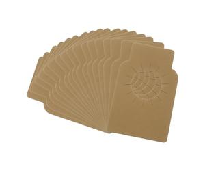 sourcing map 100Pcs Wine Bottle Tags, Bottle Neck Hanging Tags for Cellar Collection Storage Label, Hanging Labels for Name,Year,Tasting Notes(2.2x3.5", Kraft)