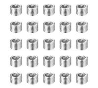 sourcing map 100pcs Wire Thread Repair Inserts M2.0 x 0.4 x 1.5D (3mm) Metric 304H Stainless Steel Helical Coiled Wire Screw Threaded Sleeve Sheath for Automotive Repairs