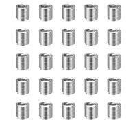 sourcing map 100pcs Wire Thread Repair Inserts M5 x 0.8 x 2D (10mm) Metric 304H Stainless Steel Helical Coiled Wire Screw Threaded Sleeve Sheath for Automotive Repairs