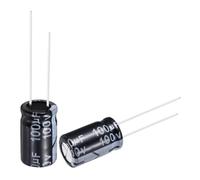 sourcing map 100uF 100V 10x16mm Electrolytic Capacitor, Radial Leads Aluminum Capacitors for TVs, LCD Monitor, VCD, 10Pcs