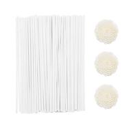 sourcing map 103Pcs Reed Diffuser Sticks Set, Fiber Fragrance Flower Reed Diffuser Replacement Refill Sticks Flower Decor for Home, Hotel, Office (White)
