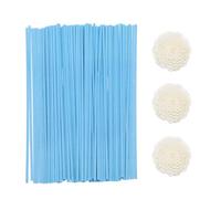 sourcing map 103Pcs Reed Diffuser Sticks Set, Fiber Fragrance Flower Reed Diffuser Replacement Refill Sticks Flower Decor for Home, Hotel, Office (Blue)