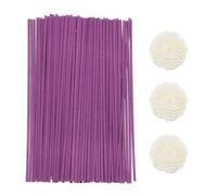 sourcing map 103Pcs Reed Diffuser Sticks Set, Fiber Fragrance Flower Reed Diffuser Replacement Refill Sticks Flower Decor for Home, Hotel, Office (Purple)